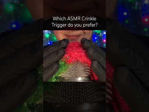 Which ASMR Crinkle Trigger do you prefer? 💜 #asmr