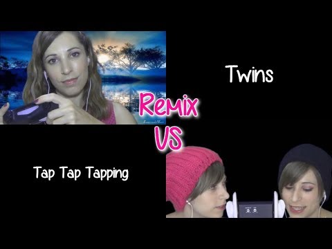 BATTLE REMIX | Tap tap tapping  VS  Gemelas | SusurrosdelSurr ASMR | Español