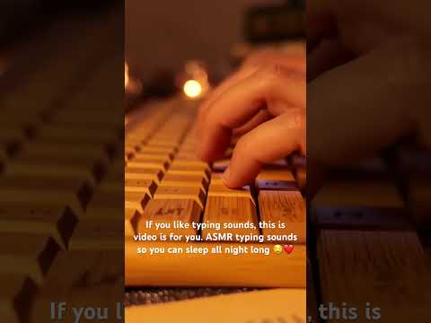 Asmr typing sounds