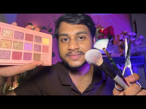 ASMR Ultimate Glow Up 💄✨Skincare, Makeup & Haircut Personal Attention 😴