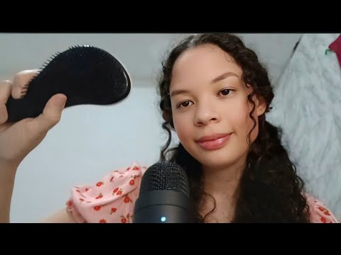 ASMR: TE PREPARANDO PRA DORMIR SUAVEMENTE 😴 (voz sussurada, atenção pessoal, sons de boca)