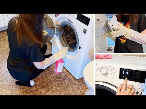 🧼Deep Washing Machine Cleaning | ASMR | LG F2J6HSW0W Full Care Routine