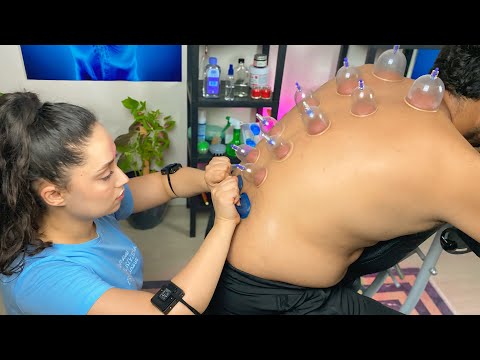 Asmr Massage Lady Sedef - Chair massage (Cupping Massage)
