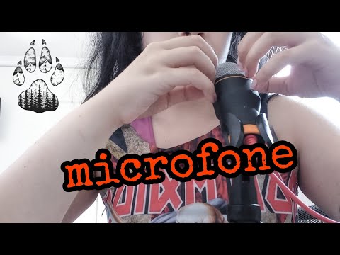 asmr: arranhando o microfone e sons de boca