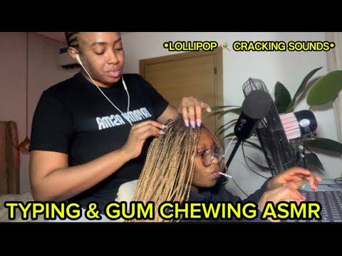 ASMR Office Roleplay:Giving Secretary a Nice Head Scratch with My Long stiletto Nails on Braided Wig