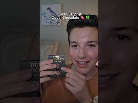 ASMR Trying Dubai Chocolate for the First Time