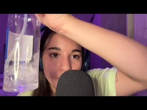 ASMR con SONIDOS LIQUIDOS ~ liquid sounds + mouth sounds 