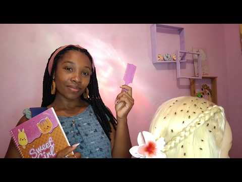 ASMR PIOLHO - Professora Tira PIOLHO do Cabelo dos alunos na sala de aula🎒✏️ (ROLEPLAY CASEIRO) ✨