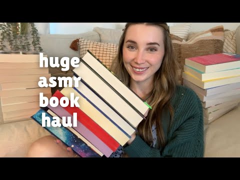 ASMR HUGE BOOK HAUL 🍂📚 Cozy tapping and whispering