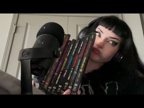 asmr | thrift haul! clothes, books, movies
