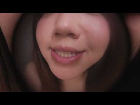 ASMR｜The fisheye lens was covered with cream and licked off. 