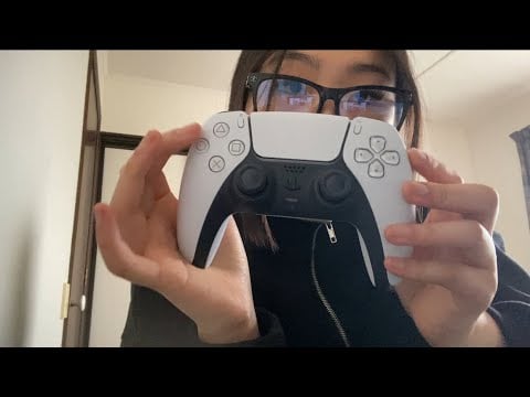 asmr ps5 controller unboxing & playing roblox obby.