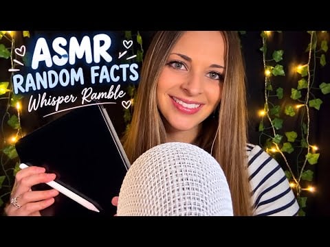 ASMR Whispering Random Facts Until You Fall Asleep 🌙