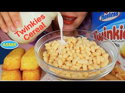 ASMR TWINKIES CEREAL+TWINKIES |미국스낵 트윙키+트윙키 시리얼|CURIE.ASMR