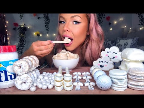 ASMR EDIBLE AIPODS, GOLF BALLS, SPOONS + ICE CREAM, TANGHULU DONUTS & MARSHMELLOWS EATING SHOW 먹방