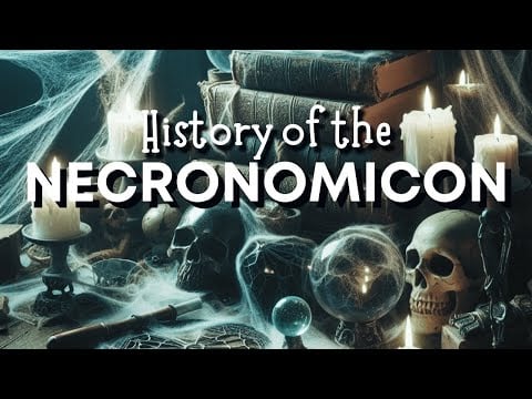 HP LOVECRAFT - History of the Necronomicon, 1927 | ASMR + Cozy Fireplace Ambiance