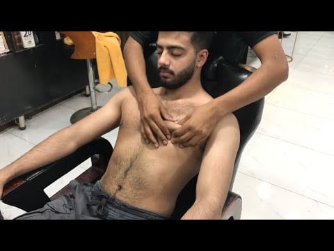 Upper Body Deep Tissue Massage – Chest Focus | Belly Massage | ASMR 💈