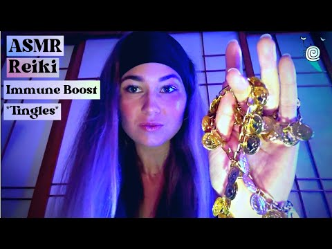 [ASMR] ~ 🌟Reiki Energy Cleansing Immune Boost🌟 | Visual and Audio ASMR | Crystal Healing ASMR