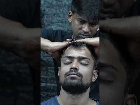 Experience Deep Relaxation: Indian Barber's ASMR Head & Shoulder Pain Relief Massage #shorts