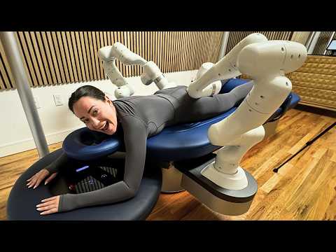 Un ROBOT me hizo MASAJE de ESPALDA y GLÚTEOS 🤖😲
