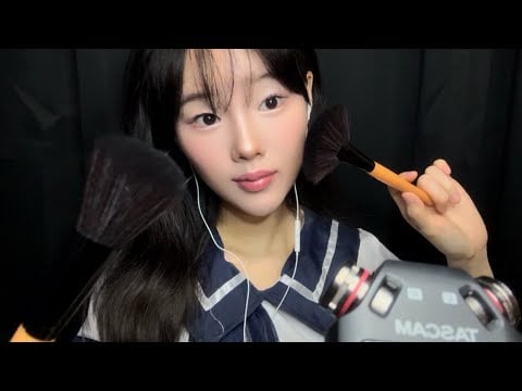 ✨ 메이크업 브러쉬 ASMR ✨ | Makeup Brush Sounds, Soft Tapping & Relaxing Makeup ASMR