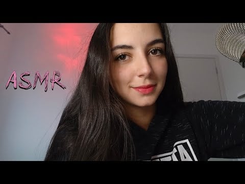 ASMR TE MAQUIANDO! Gatilhos visuais, sons de boca e palavras relaxantes :)✨