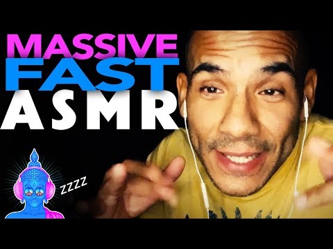 FAST ASMR HAND & MOUTH SOUNDS, INAUDIBLE WHISPERS, WATER WASH, HAND MOVEMENTS