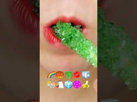 asmr EMOJI FOOD eating sounds(sped up)#asmr#asmrsounds #asmrsounds #audio