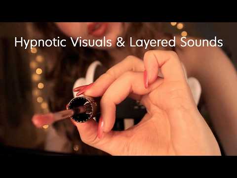 ASMR Hypnotic Visuals & Personal Attention (layered mouth sounds, inaudible whispers) NO TALKING