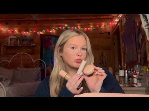 trying asmr for the first time! doing my makeup💄✨