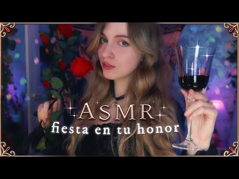 ASMR | FIESTA ESPECIAL 600K con la HECHICERA 🍷 ¡MASAJE de OREJAS! ❤️ FANTASY ROMANCE RP  🥀