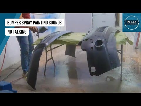 Bumper Paint Repair | Spray Painting Sounds | No Talking ASMR