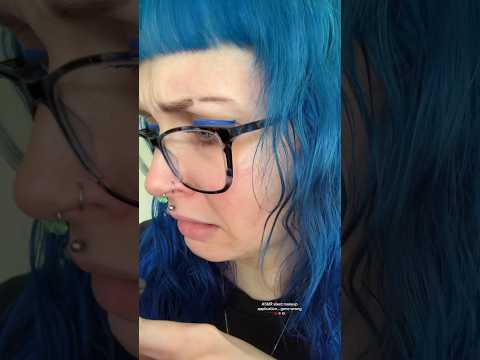 ASMR silent makeup application… gone wrong 🩸👄👁️ #asmr #shorts