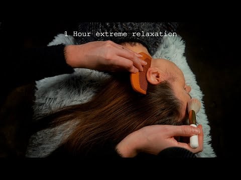 ASMR 1 hour relaxing Scalp massage for sleep - No talking