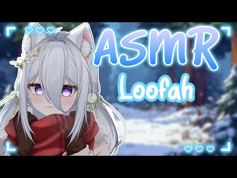 【ASMR】Relaxing Loofah Sounds in the Rain 🧽 | No Talking!