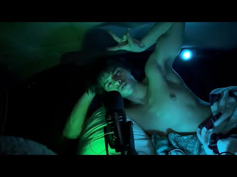ASMR mouth sounds in car