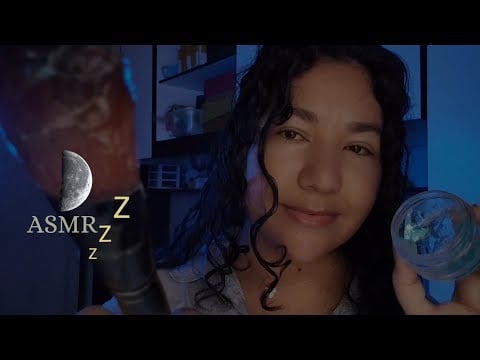 ASMR - 🫧Massagem Facial,Máscara | Massagem Nos Ombros e Percussão (SONS REAIS)