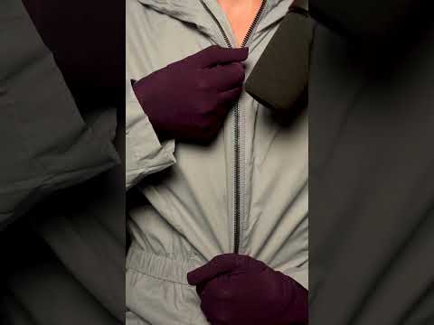 ASMR - Rain Jacket Sounds (3)  #gloves #asmr #asmrsounds