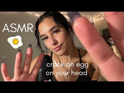 ASMR~ TINGLY Crack an Egg on your Head (Spanish)