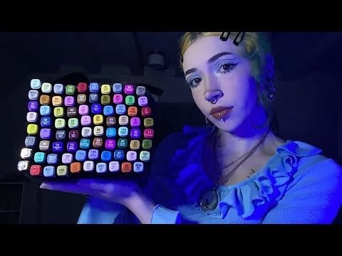 ASMR Swatching New Markers Part 2 | Whispering