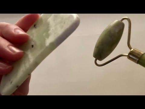 ASMR Spa Facial with Gua Sha and Jade Roller - POV Roleplay