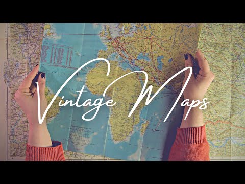 ASMR Vintage Maps (soft spoken)