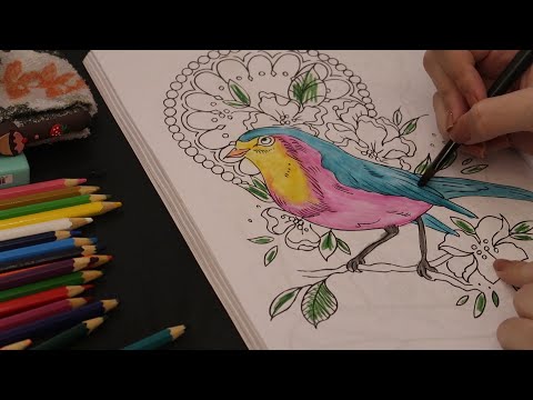 ASMR - PINTANDO E SUSSURRANDO! (+ som de chuva)