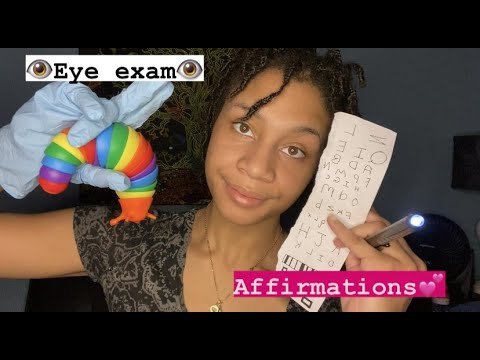 ASMR - Eye Exam and Affirmations (Brandi)