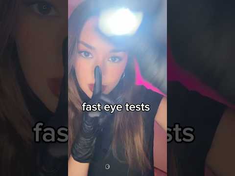 some fast eye tests💋 #fastasmr #fastandaggressiveasmr #eyeexam #lighttriggers #asmr #asmrsounds