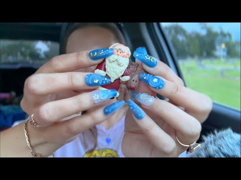 asmr/ scratching + tapping + over explaining vintage brooches🎅🏼🐻🌹