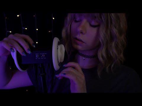 ASMR | slow anticipatory ear attention & whispering - sensitive, ear to ear, rain ambience