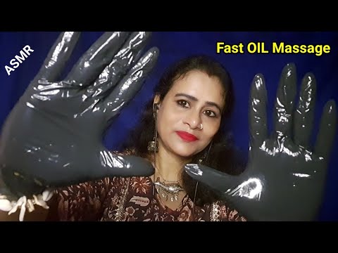 Asmr Fast Oil Massage in Gloves Before You Sleep(Scalp, Back,Shoulder, Neck, Hand) 🧤 |Asmr Ghosal