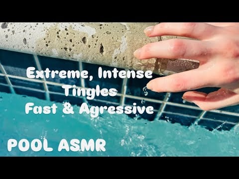 Pool ASMR | Camera Tapping, Whistle Pop Trigger, and Concrete Scratching Only (No Talking)