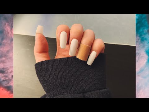 DIY FAKE NAILS | with superglue and no acrylics 💅🏻